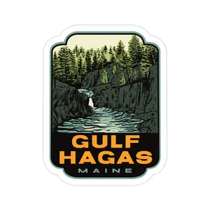 Gulf Hagas Maine - Vinyl Sticker