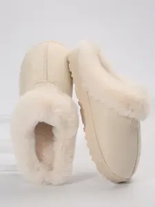 Women's Fuzzy House Slippers - Fluffy, Cozy, and Comfy Indoor Bedroom Shoes for Winter - Cute and Warm Outdoor Footwear
