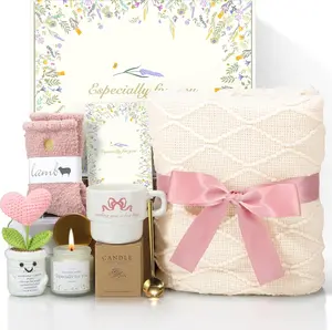 Get Well Gifts for Women Care Package -   & Chemo Comfort Box, Feel Better Basket for Her After Miscarriage or Illness, Cancer, Encouraging Self-Care ( White)