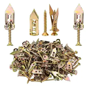 80PCS-Self Drilling Drywall Anchors With Screws Kit -12x30mm, No Drill Or Holes In Wall, Tools For Organising, Hangs Up To 66 Lbs - Organizer for Easy Use