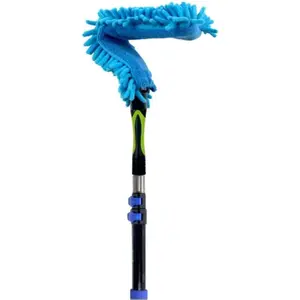 3 Foot Flexible Microfiber Ceiling & Fan Duster | Bendable to Clean Any Fan  | Removable & Washable Brush  | 3-Stage Lightweight  Extension Pole