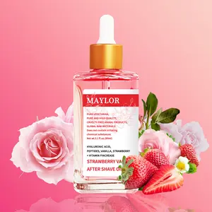 MAYLOR Strawberry Vanilla After Shave Oil, Soothing and Moisturizing, Prevents Ingrown Hair and Razor Burn, Natural Extracts, Fast Absorption, Irritation-Free Skin for Daily Use