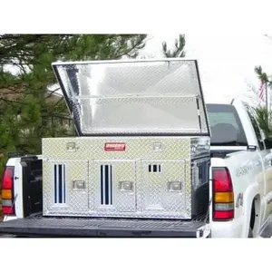 Owens Products 55058 26 x 48 x 36 in. Hunter Series Triple Compartment Dog Box With Storage Vents