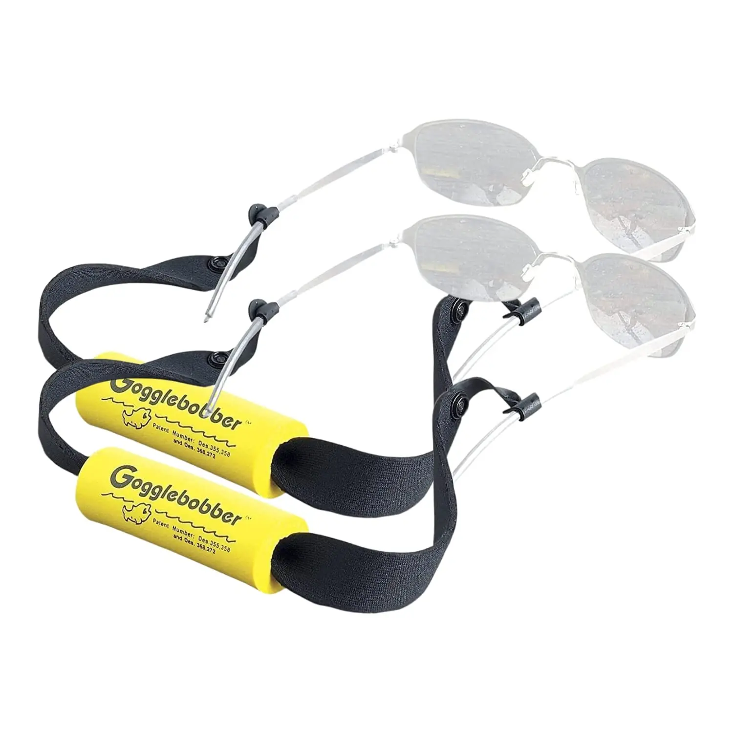 Floating Sunglass Retainer-Elastic Eyewear Retainer for Swimming-Never Lose Your Glasses in the Water Again - Medium - 2 Pack
