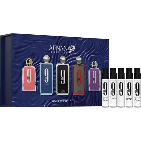 Afnan 9 Series Discovery Kit – Unisex Miniature Perfume Set (5 x 2ml Vials)