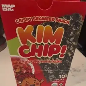 KIMCHIP (30-Pack) Spicy Kimchi Salsa Seaweed Snack – organic, vegan, gluten-free, low-calorie nori chips