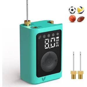 Electric Ball Pump Inflation & Deflation 2-17PSI, Basketball Pump with Precise  Gauge, Rechargeable Air Pump for Balls, Soccer Ball Air Pump