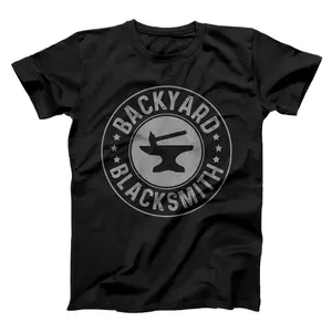 Mens Blacksmith Backyard Blacksmithing Forge Forging Gift  T-Shirt, Sweatshirt, Hoodie