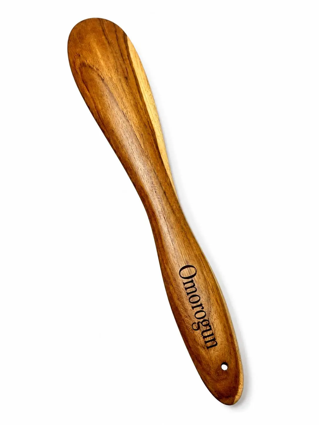 Personalised Omorogun Teak Wooden Spatula  Handcrafted Premium Cooking Utensil, Natural Teak Kitchen Tool, Eco-Friendly Wooden Turner, Sustainable Gift for Garri, Fufu,Amala Stirring