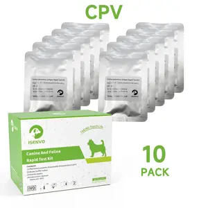 ISENVO Canine Parvovirus CPV Ag Antigen Test Kit 10 Pcs for Rapid Detection of Canine Diseases