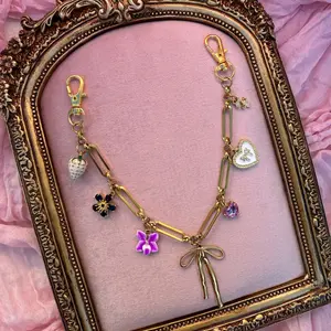 Design Your Own MINI Bag Chain (10 inches) - Customize Your Jewelry with 500+ Charms & a Variety of Stainless Steel Chains