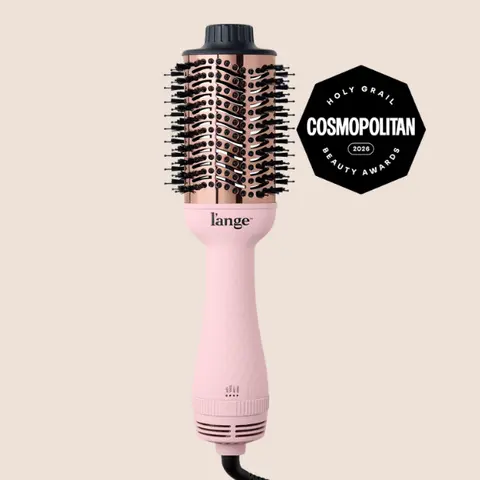 L'ANGE HAIR Le Volume 2-in-1 Titanium Blow Dryer Brush - Hot Air Brush Dries, Smooths & Volumizes for Frizz-Free Blowouts