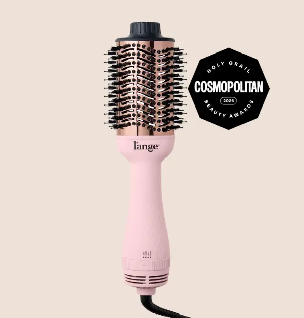 L'ANGE HAIR - Le Volume 2-in-1 Titanium Blow Dryer Brush | Frizz Control Blowout Hair Dryer Brush For Drying And Straightening | Volumizing Hot Air Styler For All Hairstyles, Storage, Multifunctional Hair Dryer, Handle