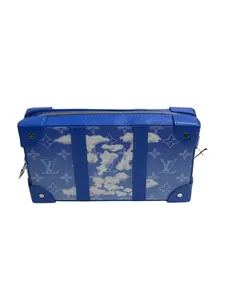 Pre-owned Louis Vuitton Monogram Leather Crossbody Bags Blue Cloud Monogram Trunk L26041127