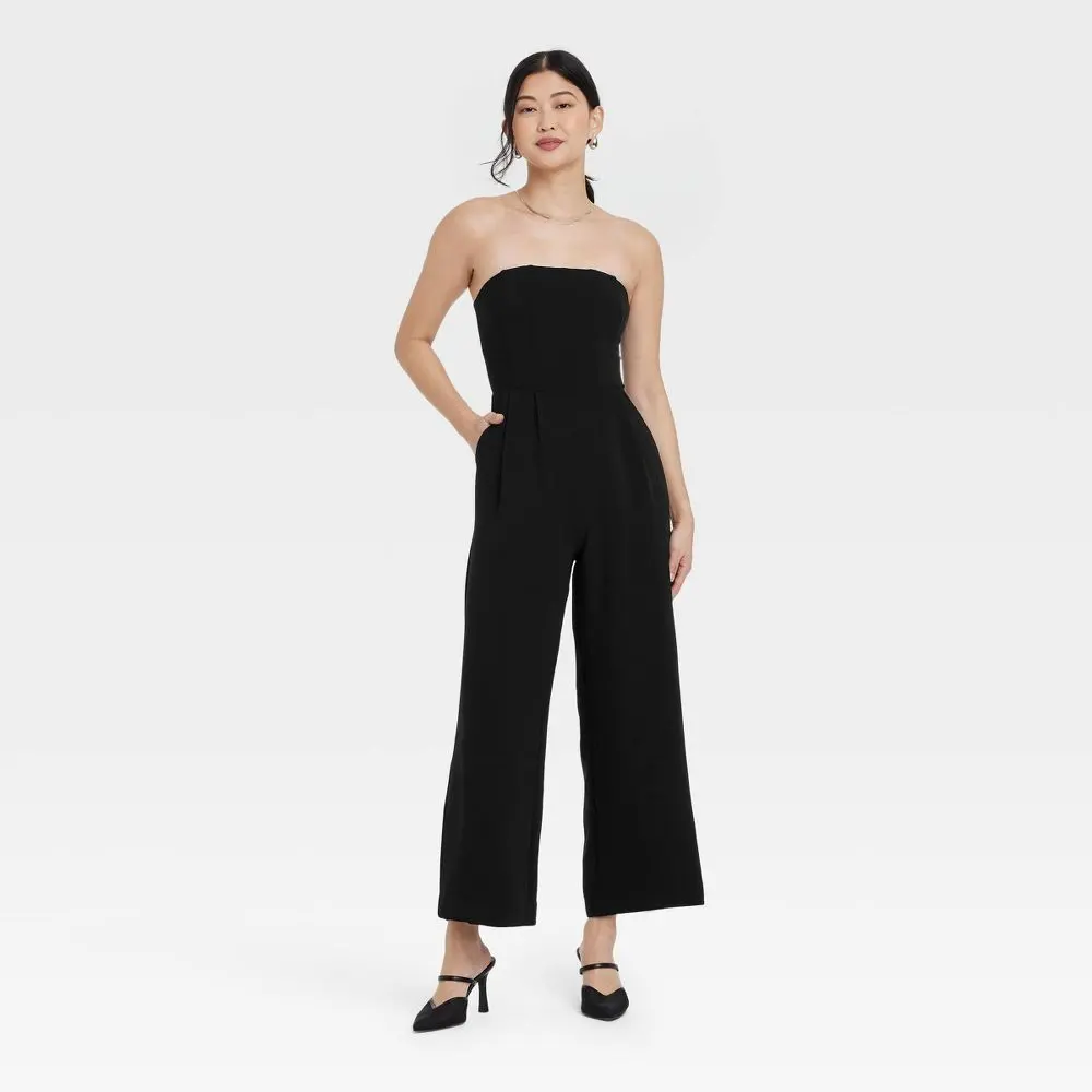 Women's Zipper Overalls Jumpsuit - A New Day, Everyday Style, Functional Pocket