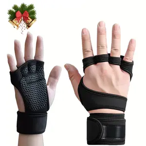 Weight Lifting Training Gloves, 1 Pair Anti-slip Strength Training Gloves, Sports Gloves for Men & Women, Workout Accessories, Fitness Accessories