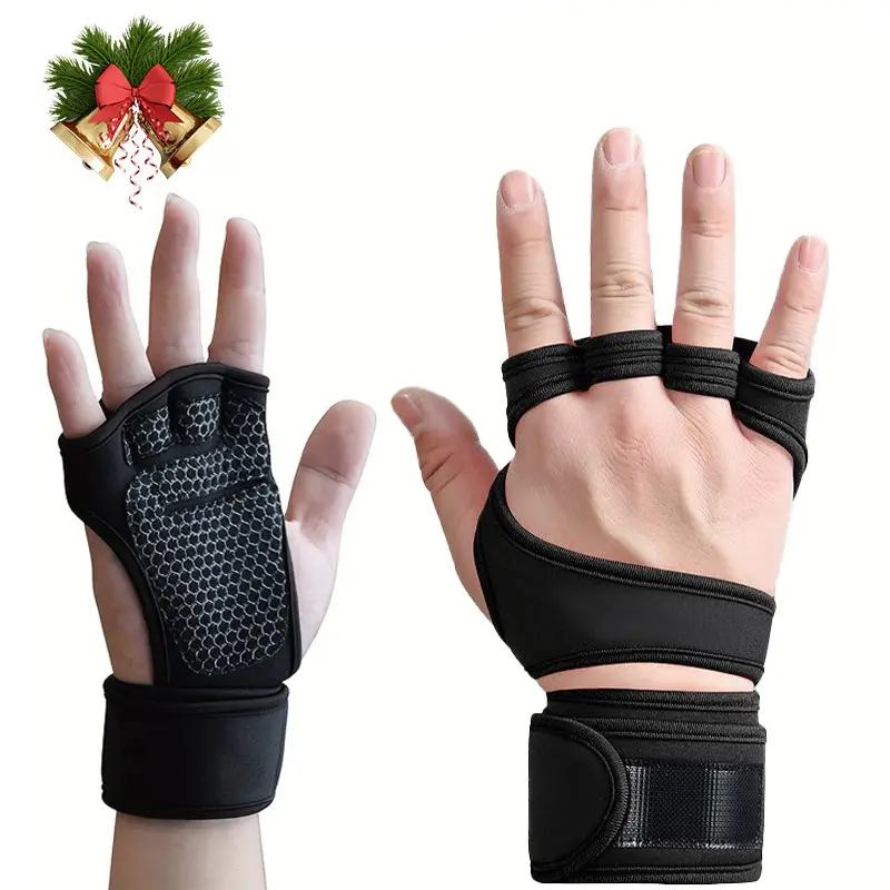 Weight Lifting Training Gloves, 1 Pair Anti-slip Strength Training Gloves, Sports Gloves for Men & Women, Workout Accessories, Fitness Accessories