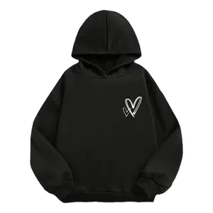 Men's American retro hoodie with a cute heart graphic for girls Graphic Hoodie - Long Sleeve Pullover Regular Fit | Soft & Breathable Fabric, Durable Print, Everyday Comfort, Machine Washable, casual and retro with a minimalist aesthetic everyday casual