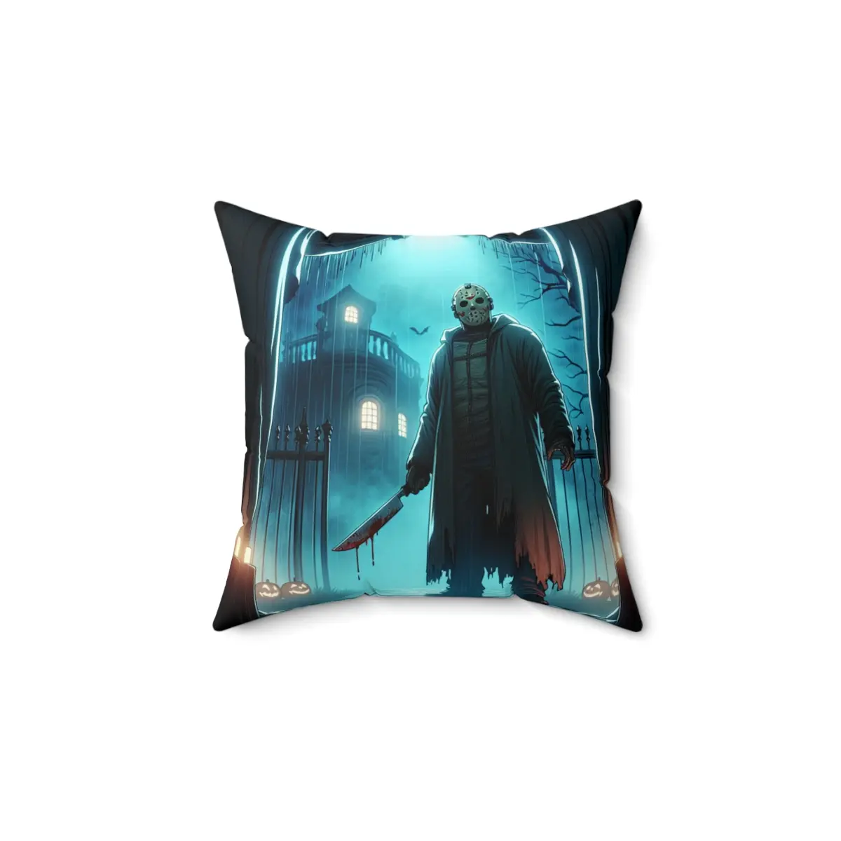 Gothic Horror Pillows, Spun Polyester Square Pillow for Home Decor, Halloween Decorations, Horror Movie Gifts, Cozy Couch Accessory, Unique