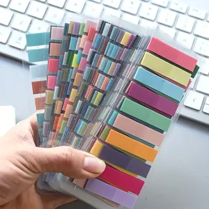 3200 Sheets - 16 Styles of Retro Colors, Fluorescent Colors,  PET Transparent Sticky Notes, Index Tabs, Various Color Notes, Instruction Labels, Classification Tags