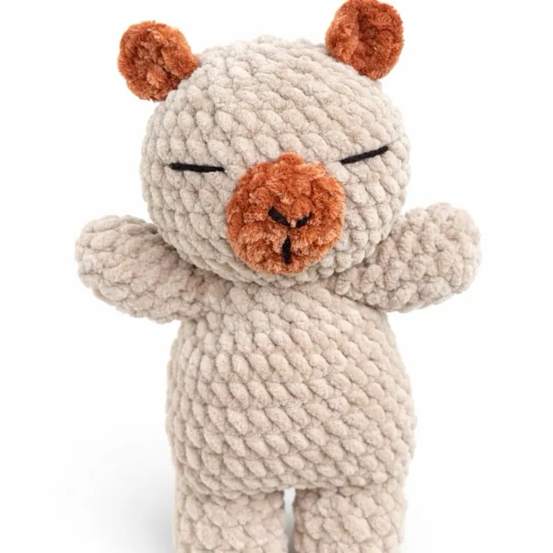 Handmade Crochet Capybara– Soft Plush Decorative Keepsake
