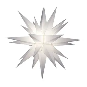 Keystone Holiday Outdoor 21" Prelit LED Christmas Holiday Star, White