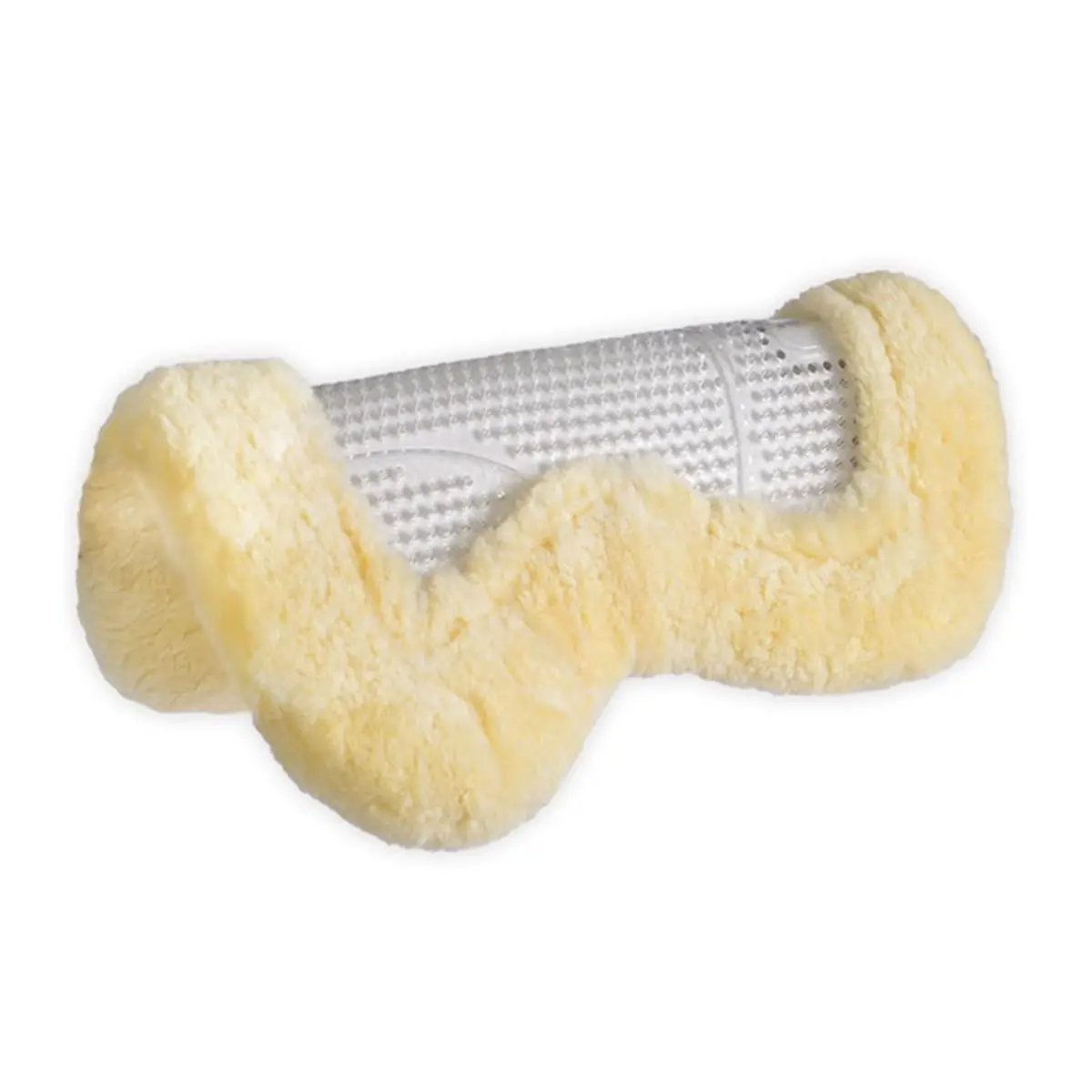 Jacks 1665 Cut-to-Fit Soft Gel Sheepskin Insole Pad - Equestrian Use Discreet Pad, Non-Toxic, Environmentally Friendly, Lightweight, Impact Absorbent, Perforated Mesh, Saddle Slipping Prevention Shoe Accessory, Prevents Slip, 22" X 18"