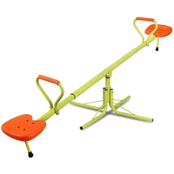 Answer E Kids Seesaw Swivel Teeter 360 Degrees Rotating Playground Equipment Fun Toy Set, Outdoor Play Equipment, Durable, Kids Outdoor Equipment Multifunction