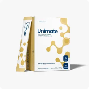Unimate Lemon Ginger Stick Packs, Yerba Mate Blend, 30 Count