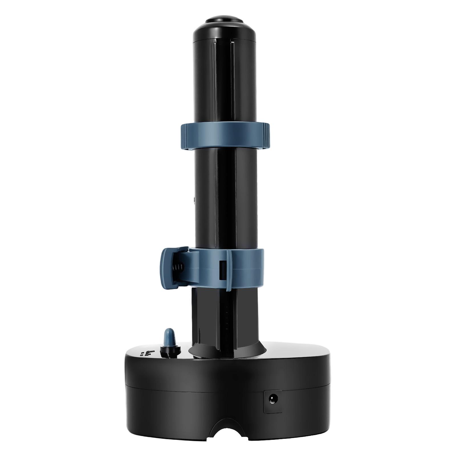 Automatic Electric Fruit & Vegetable Peeler with Adjustable Holder, 24W Stainless Steel & ABS Hands-Free Peeling Machine for Apples Potatoes, Dual Power (Battery/USB) for Home Kitchen & Elderly Gift