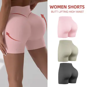 CHRLEISURE 3PCS High Waisted Biker Shorts for Women- Fitness Athletic Workout Running Yoga Gym Shorts