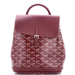 Pre-owned Goyard Canvas Coated Backpacks Alpin Backpack Coated Canvas Mini by Rebag
