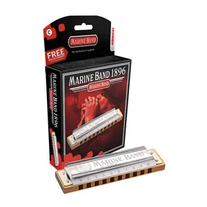 Hohner 1896 Marine Band Diatonic Harmonica Key of Natural B Minor