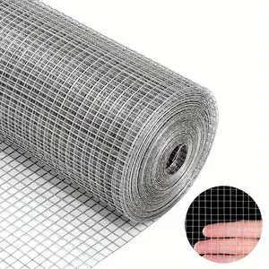Hardware Cloth,Chicken Wire Fence,1/4 inch 18in x 10ft Galvanized Welded Cage Wire for Bird Wire Gopher Wire Rabbit Wire Snake Fence Poultry Netting Cage Screen