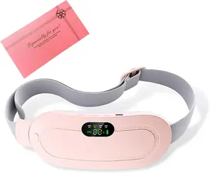 Menstrual Heating Pad, 1 Box Smart Uterine WarmingPBelt & Accessories, Vibrating Abdominal Massager,Uterine Warming Belt, Waist Massager