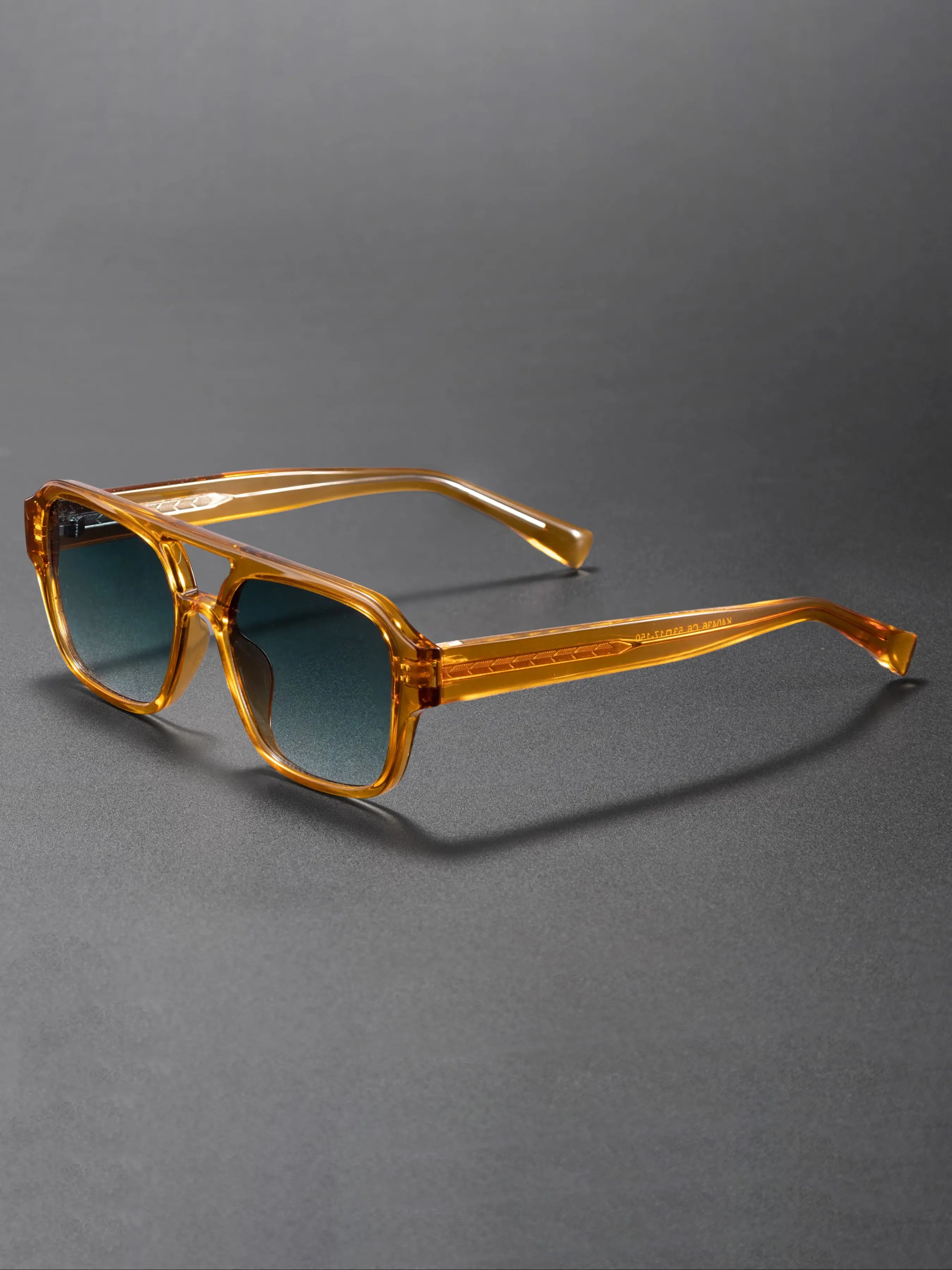 Caterside Vintage Fashion Oversized Sunglasses with Flat Double Bridge Design, PC+cp Material Suitable for Music Festivals, Beach, Weddings, Street Photography, Sports, and Travel, Street Style Shades, Casual Stylish Glasses