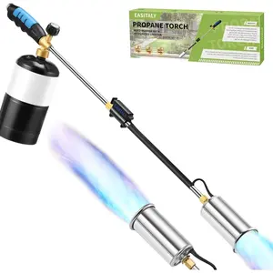 Weed Propane Burner, 32" Blow Thrower, Weed Burner with Self Igniting and Anti-slip Handle for, Charcoal Starter, Ice Melting(Fuel Not Included)