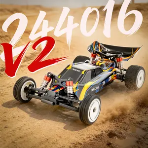 XKS 244016-V2, 1:24 scale 2WD RC racing model — 2.4 GHz proportional control with three speed modes and a gyroscope stabilizer | electric off-road car, remote-controlled vehicle