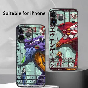 N-Neon--G-Genesis E-EvangelionS Phone Case For IPhone 17 16 15 14 13 12 11 Pro Max Plus Mini Black Frosted Soft Shell Funda