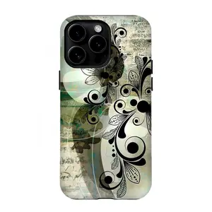 Vintage Botanical Swirl Phone Case|Trendy Artsy Protective Cover For iPhone 17 Pro Max 16 15 14 13 12 11 for Samsung S21 S22 S23 S24 S25 Phone Case|Tough Phone Case|Gift for Him/Her