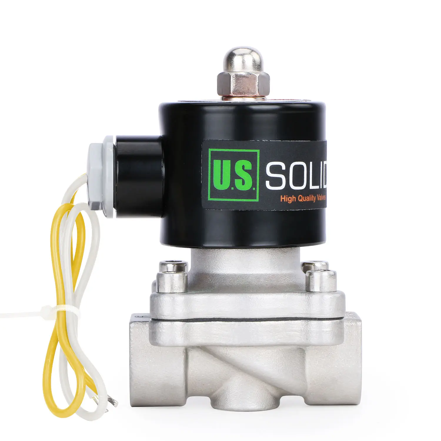 U.S. Solid 1/2" Electric Solenoid Valve  Stainless Steel 110VAC Normally Closed