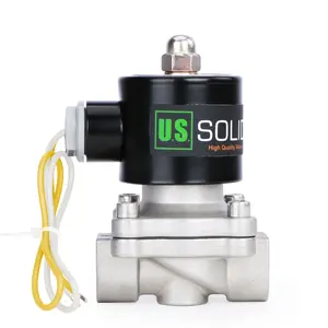U.S. Solid 1/2" Electric Solenoid Valve  Stainless Steel 110VAC Normally Closed