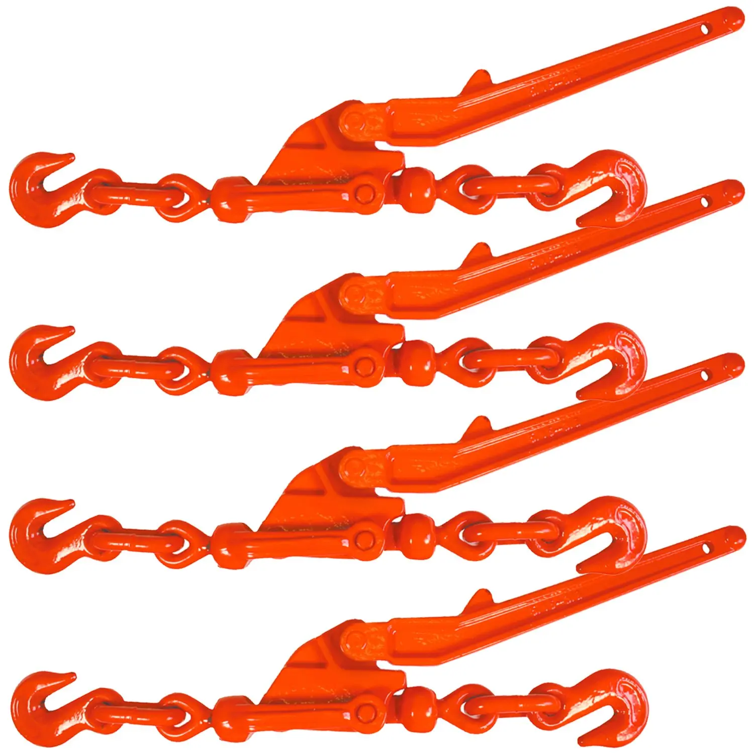VULCAN Load Binder - Safety Release Lever-Style - 4 Pack - 6,600 Pound Safe Working Load Truck Car Automotive Replacement
