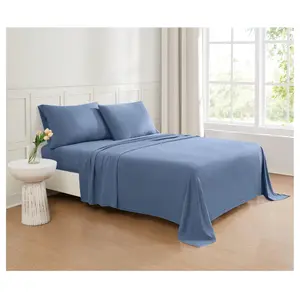 Truly Soft Garment Wash Solid Split King 5pc Sheet Set