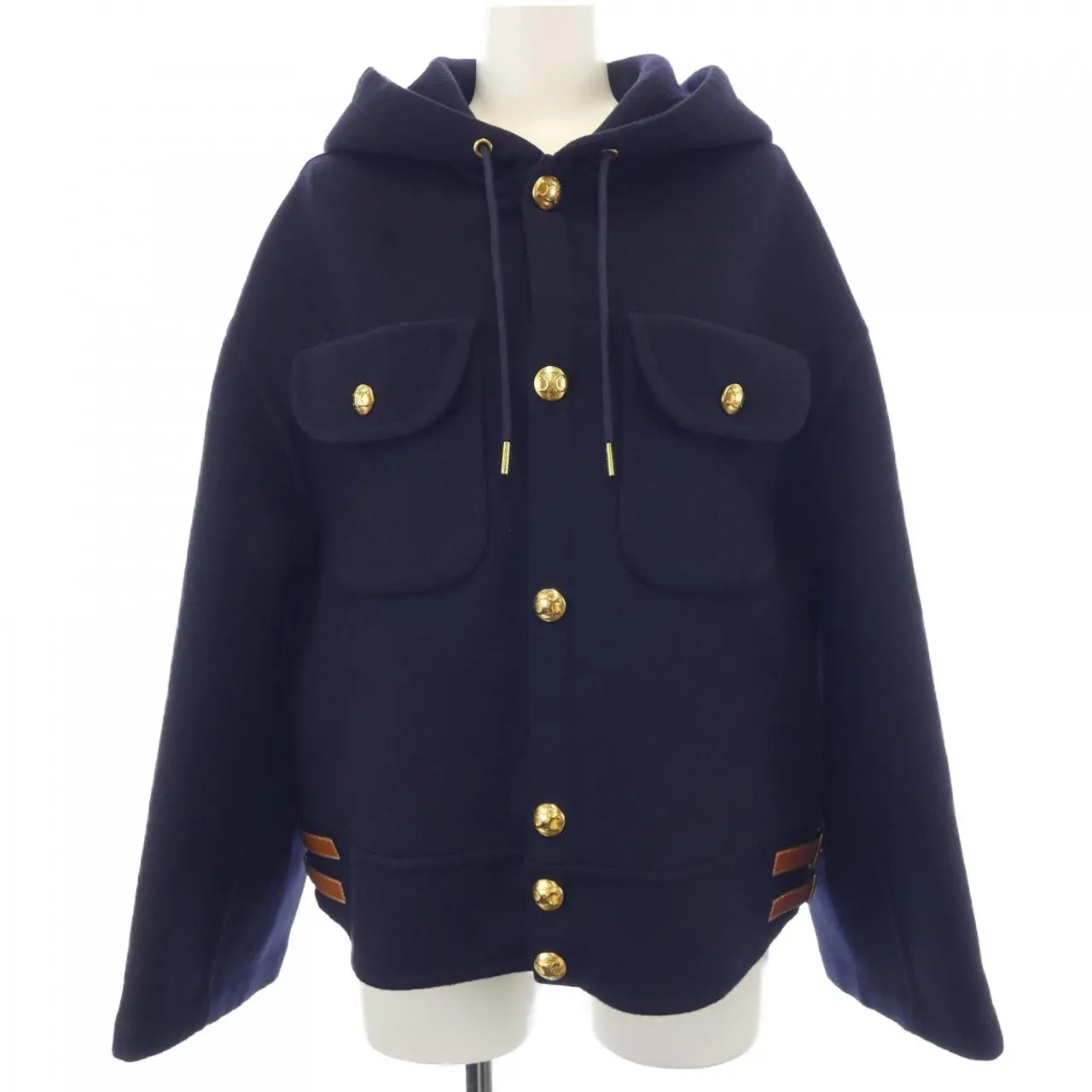 Pre-owned Celine Cashmere Small Leather Goods Triomphe 100% Jacket