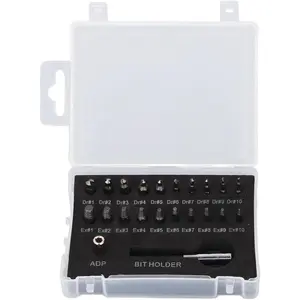 22Pcs Mini Damaged Screw Extractor Kit, Small Stripped Screws Remover Easy Out Stripped Screw Extractor Kit Rusty Screw Removal Tool with Extension Bit Holder & Adapter