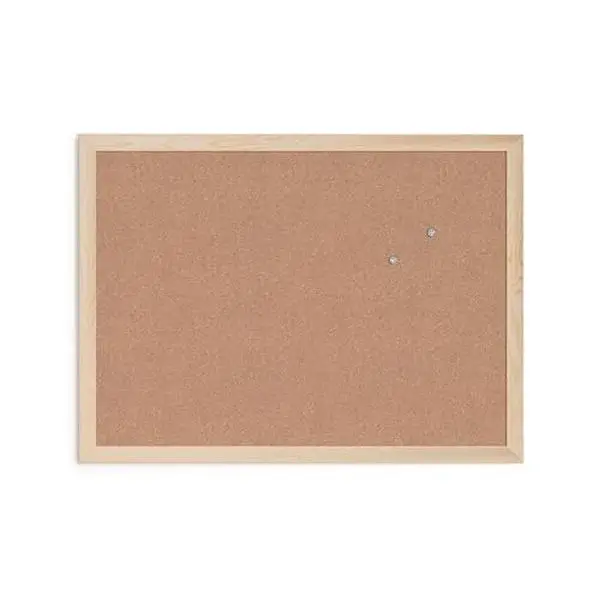 U Brands Cork Bulletin Board, 18" x 24" Inches, Light Birch Wood Frame (265U00-01)