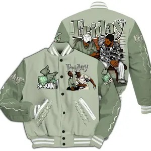 Varsity Jacket To Match Seafoam Sail 4s - Friday Movie 90s TV All Over Print KG9E