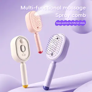 Portable Multifunctional Red Light Spray Massage Comb for Hair Care, Designed to Reduce Frizz, Featuring a Large Tank And One-Button Cleaning, Perfect As a Mother'S Day Gift