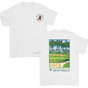 U.S. Open 2025 Vintage Graphic Shirt for Men and Women, Breathable Cotton Apparel, Oversized Unisex Top, Perfect Gift for Golf Fans